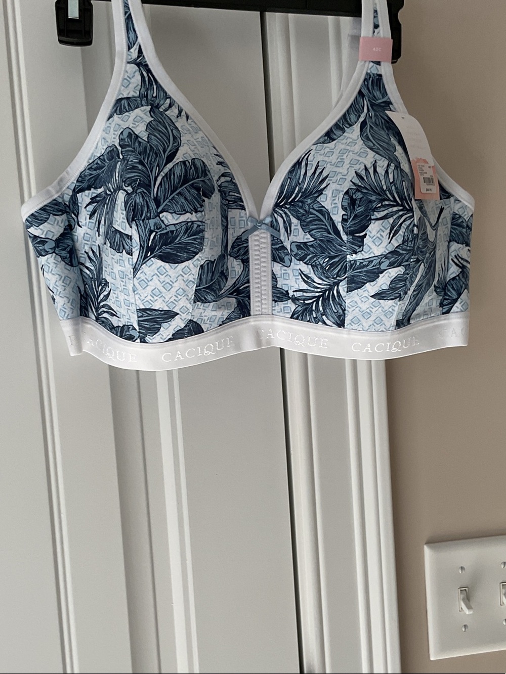 Cacique Blue Leaf Bra